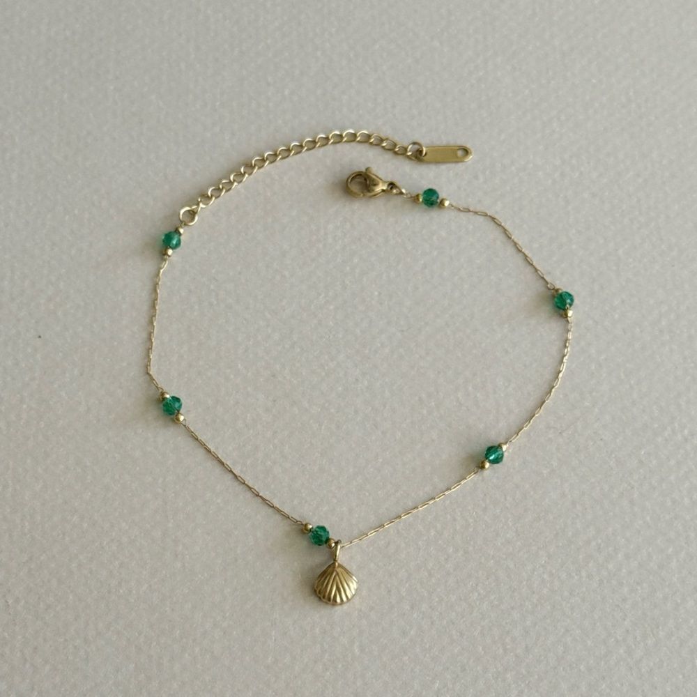 Shell Beaded Anklet #2263 - Picture 4 of 7